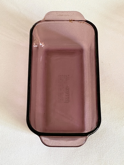 Vintage Pyrex Loaf Pan USA VisionWare 1.5QT #213-R Cranberry Glass Baking Bread - Picture 2 of 8